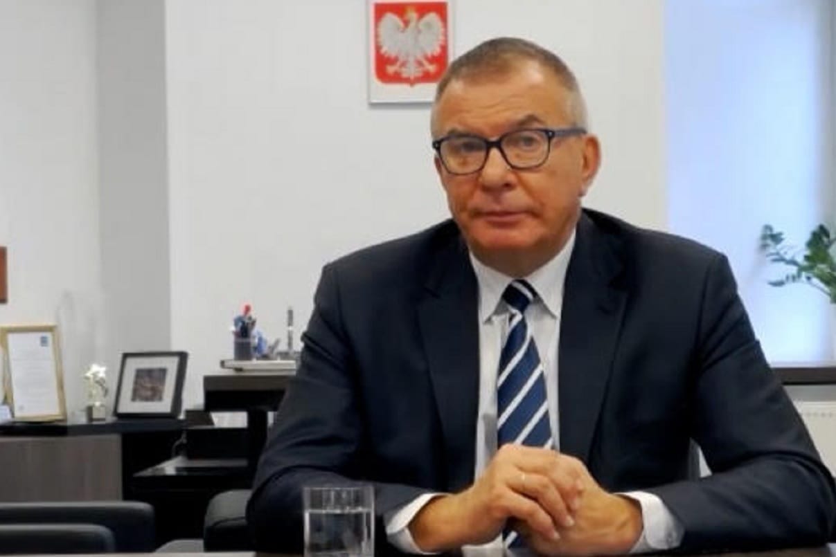 Portret polskiego polityka Jarosława Kaczyńskiego