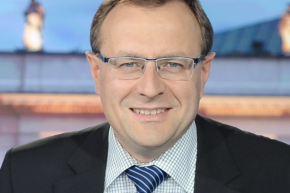 Portrait of Jacek Żakowski, journalist and political commentator.