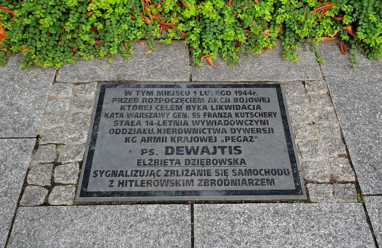 Tablica pamiątkowa Warszawa, Polska.