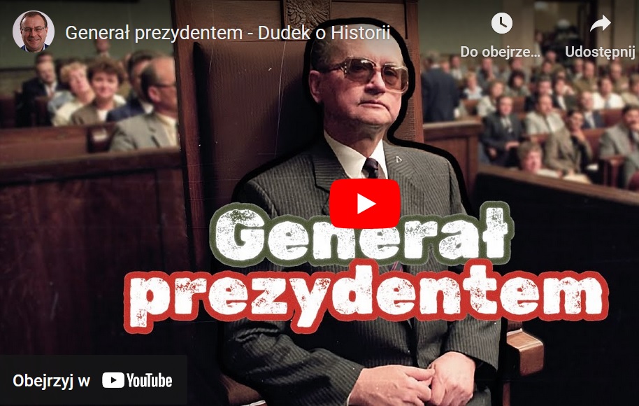 Generał Wojciech Jaruzelski, prezydent Polski, na sali sądowej. „Generał prezydentem