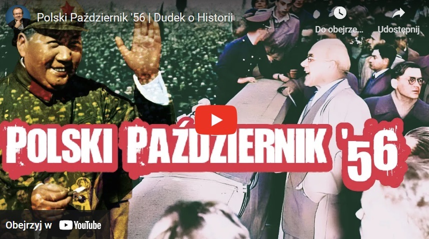 Październik 1956: Historyczne zdjęcia i nagrania wideo protestów i kluczowych postaci.