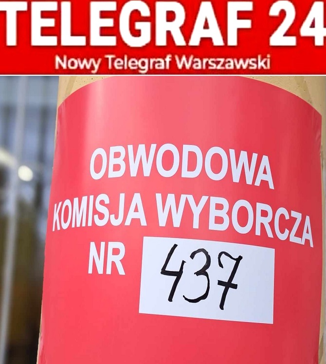 Polski plakat wyborczy: Obwodowa Komisja Wyborcza NR 437