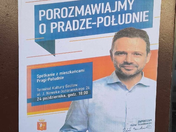 Rafał Trzaskowski zaprasza mieszkańców Pragi-Południe na spotkanie 24 października w Gocławskim Terminalu Kultury.