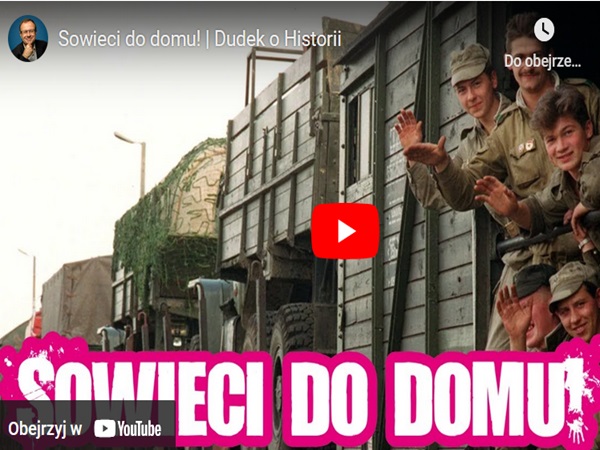 Radzieccy żołnierze machający na pożegnanie z pociągu, karta tytułowa „Sowieci do Domu”