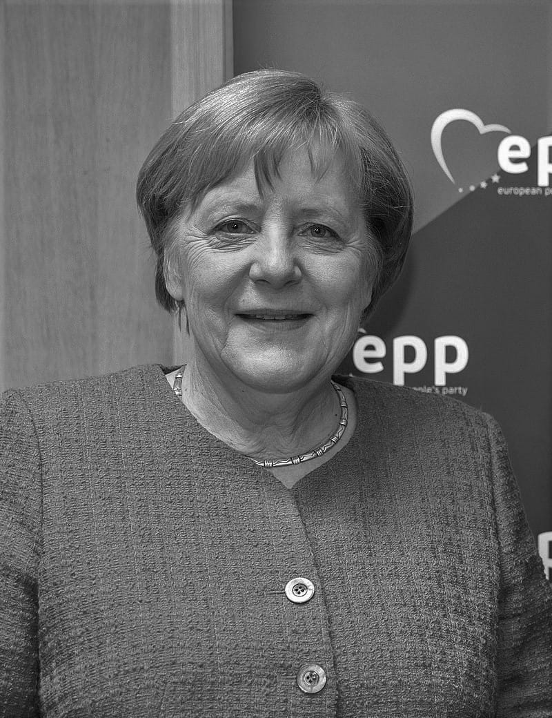 Angela Merkel, była kanclerz Niemiec, na wydarzeniu Europejskiej Partii Ludowej (EPP).