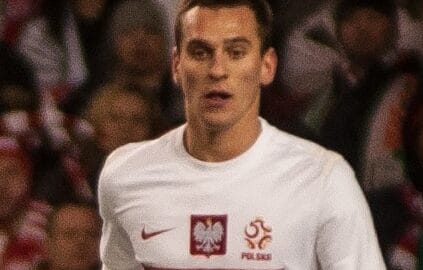 Polski piłkarz Jakub Błaszczykowski w stroju drużyny narodowej