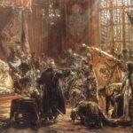 Obraz Jana Matejki „Koronacja króla Zygmunta III Wazy” przedstawiający uroczystość koronacji XVI-wiecznego polskiego monarchy w Krakowie.